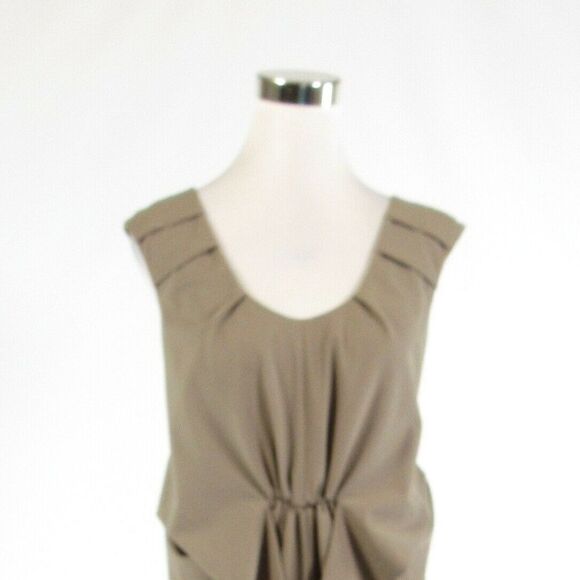 Taupe MAGASCHONI COLLECTION sheath dress 6 - Picture 2 of 9